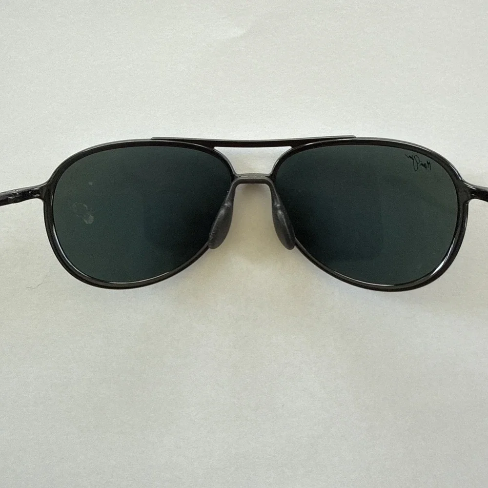 Maui Jim Alelele Bridge MJ 438 02 Black Frame + Grey Polarized Sunglasses